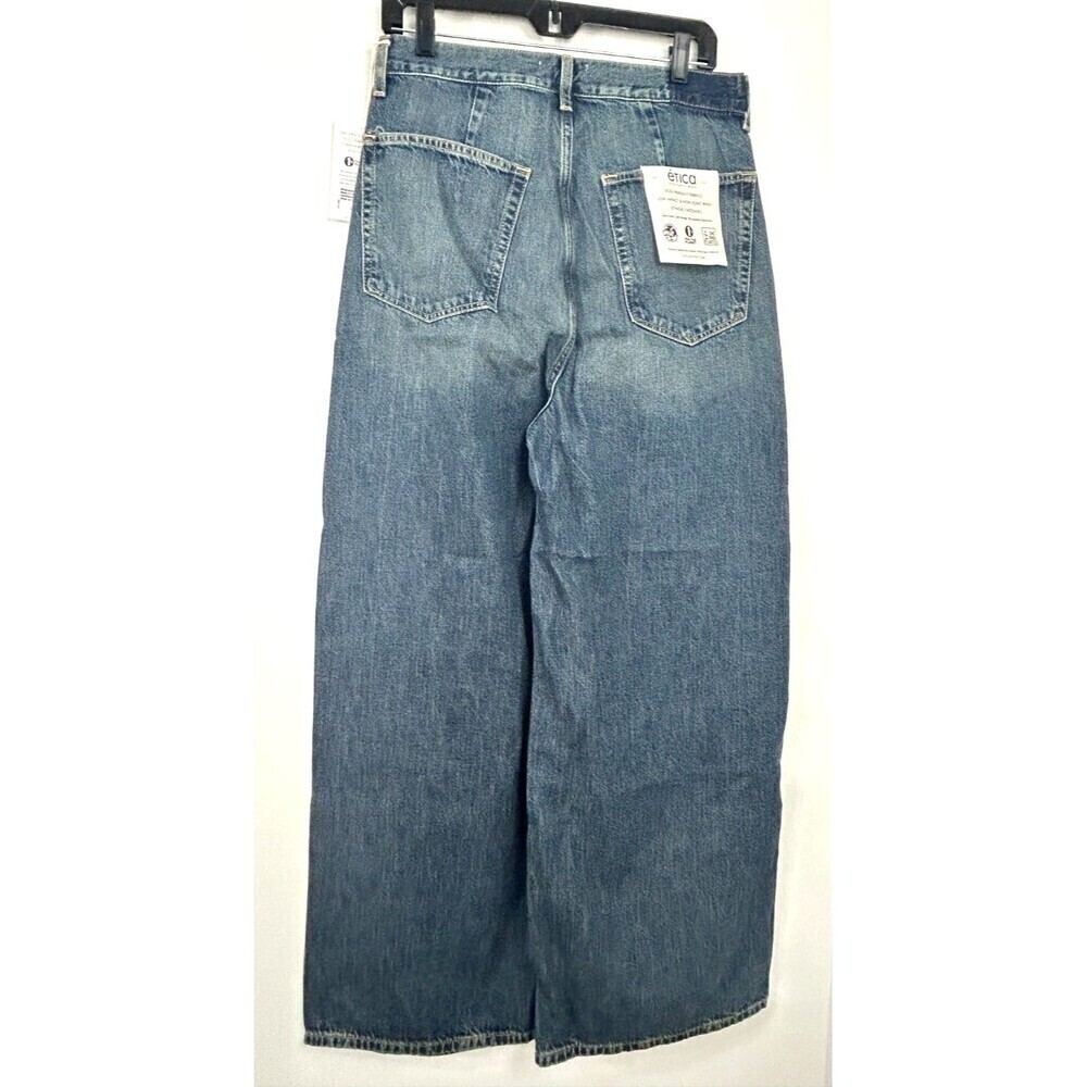 New Anthropologie Etica Women Sz 30 Jeans Marley Ultra High Rise Baggy Terranea - Picture 7 of 12